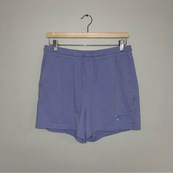 Nike Shorts Women's Size Medium Lilac Purple Jersey Vintage Sweat Short Cotton - Picture 2 of 14